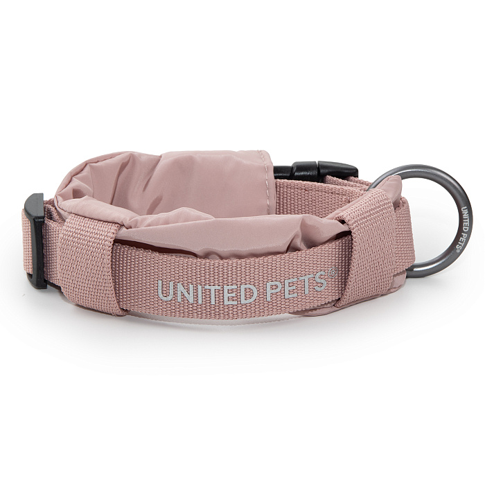 Ошейник United Pets с мягкой подкладкой для собак Citylife S 15 x 30-40 см пыльная роза