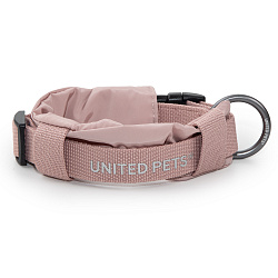 Ошейник United Pets с мягкой подкладкой для собак Citylife S 15 x 30-40 см пыльная роза