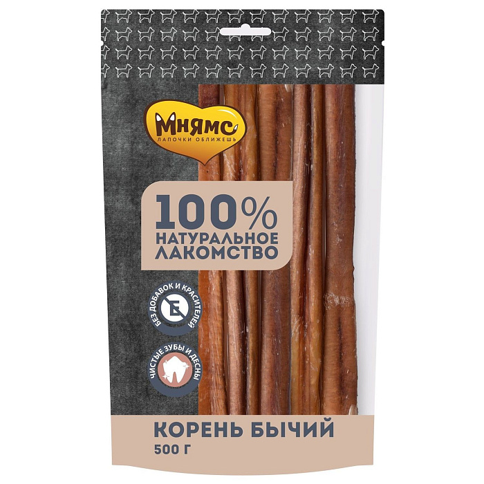 Лакомство Мнямс На каждый день для собак Корень бычий 500 г