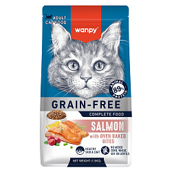 Сухой корм Wanpy Cat беззерновой с лососем для взрослых кошек 1,5 кг