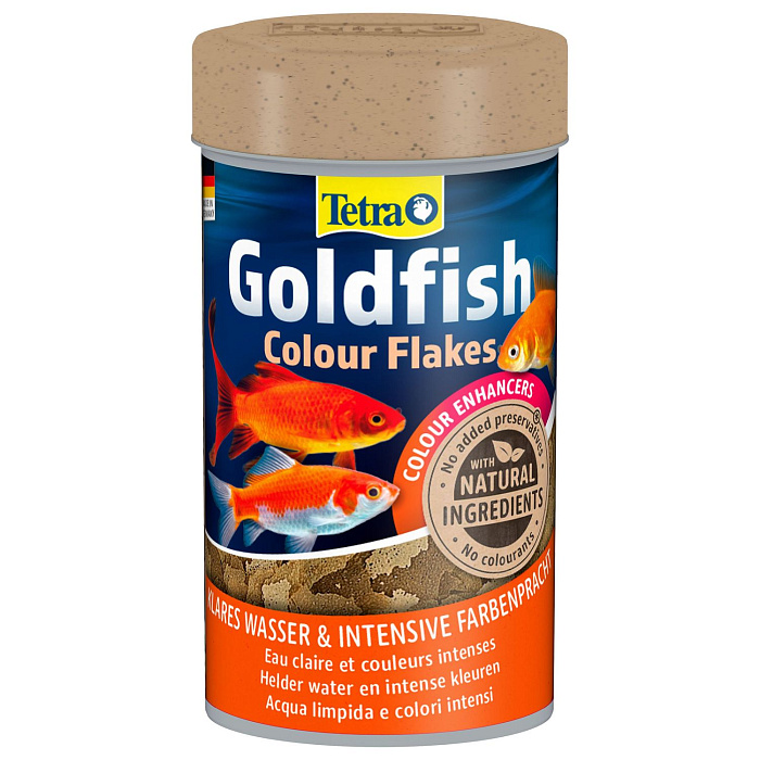 TetraGoldfish Colour корм в хлопьях для улучшения окраса золотых рыб 100 мл
