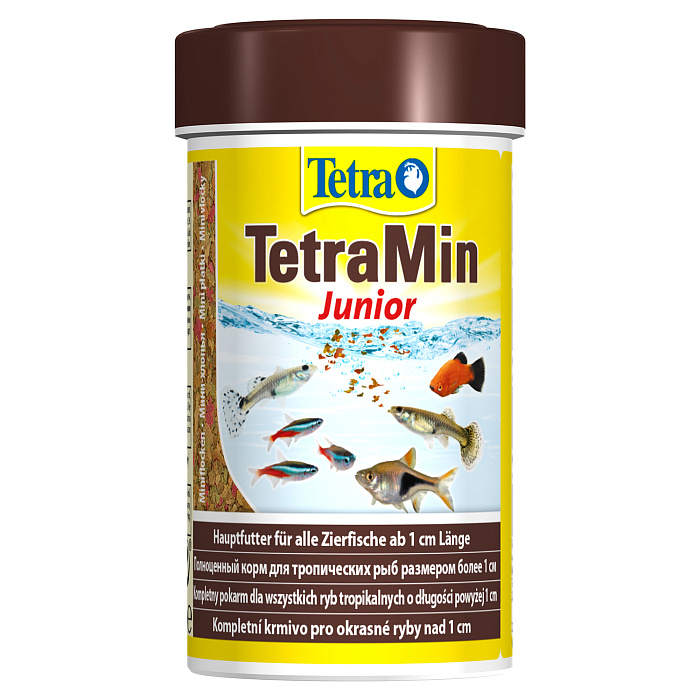 TetraMin Junior корм в хлопьях для молоди рыб 100 мл