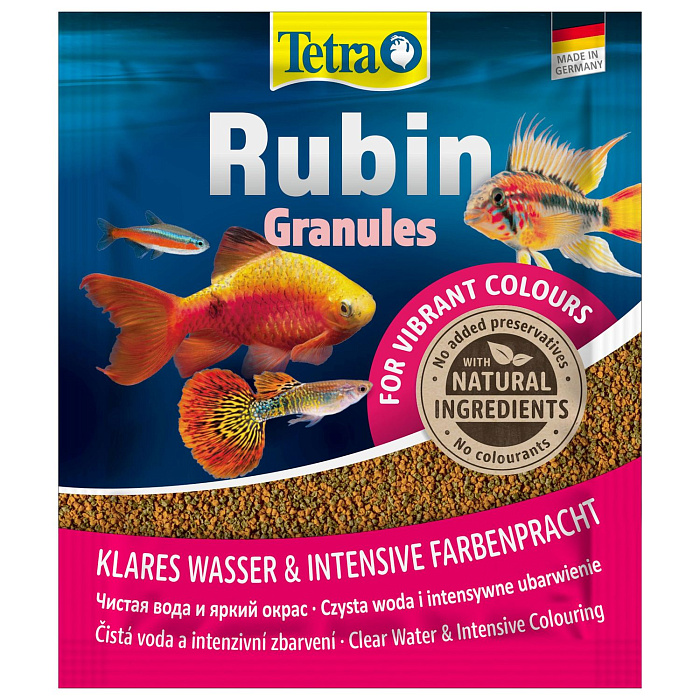 TetraRubin Granules корм в гранулах для улучшения окраса всех видов рыб 15 г (sachet)