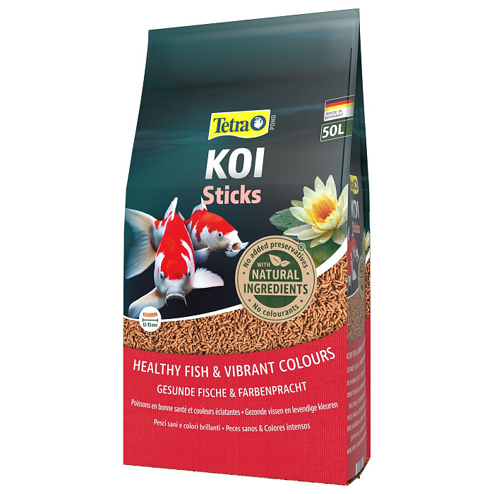 Tetra Pond Koi Sticks основной корм для кои палочки 50 л