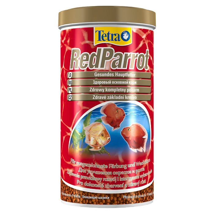 TetraRed Parrot корм для красных попугаев в шариках 1 л