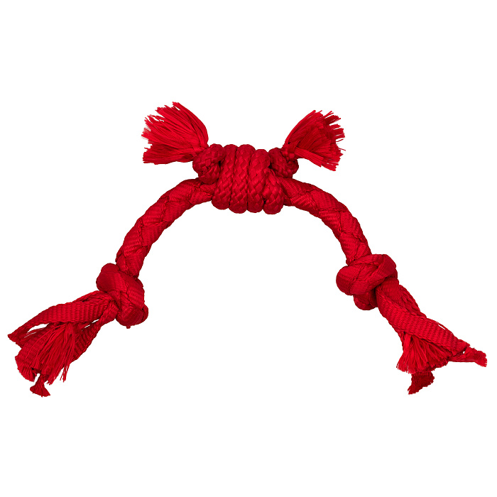 Playology сенсорный канат PUPPY SENSORY ROPE для щенков мелких и средних пород 8-16 недель с ароматом говядины, цвет красный СКИДКА 50%