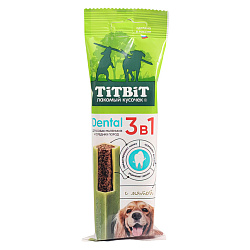 Лакомство TiTBiT ДЕНТАЛ 3в1 с мятой для собак мелких и средних пород 110 г