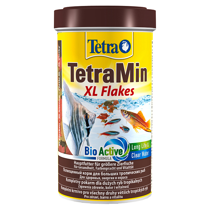 TetraMin XL корм для всех видов рыб крупные хлопья 500 мл