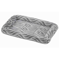 Лежанка MidWest Deluxe Wave Bed для собак и кошек меховая 41х30х6,5 см, серая