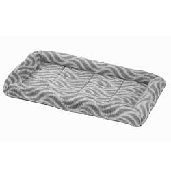 Лежанка MidWest Deluxe Wave Bed для собак и кошек меховая 51х31,5х6,5 см, серая