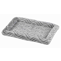 Лежанка MidWest Deluxe Wave Bed для собак и кошек меховая 56х44,5х6,5 см, серая