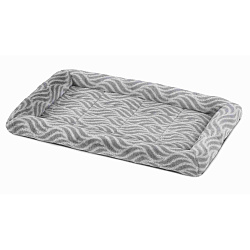 Лежанка MidWest Deluxe Wave Bed для собак и кошек меховая 70,5х53х7,5 см, серая