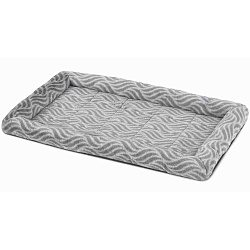 Лежанка MidWest Deluxe Wave Bed для собак и кошек меховая 85,5х56,5х8,5 см, серая