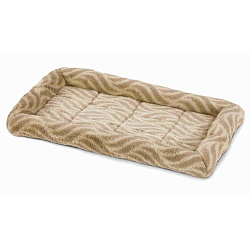 Лежанка MidWest Deluxe Wave Bed для собак и кошек меховая 51х31,5х6,5 см, цвет песочный