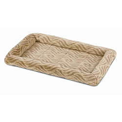 Лежанка MidWest Deluxe Wave Bed для собак и кошек меховая 70,5х53х7,5 см, цвет песочный