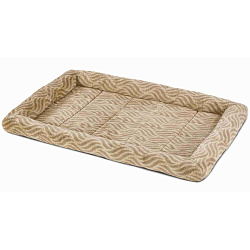Лежанка MidWest Deluxe Wave Bed для собак и кошек меховая 102х67,5х9 см, цвет песочный