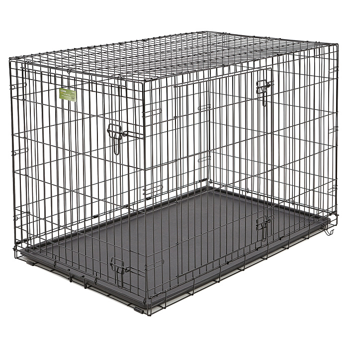 Клетка MidWest iCrate для собак 122х76х84h см, 2 двери, черная