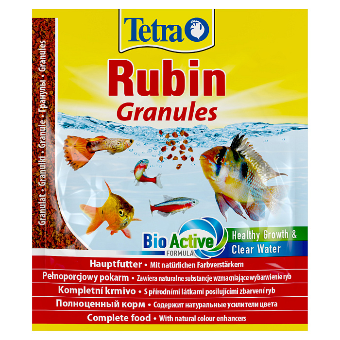 TetraRubin Granules корм в гранулах для улучшения окраса всех видов рыб 15 г (sachet)