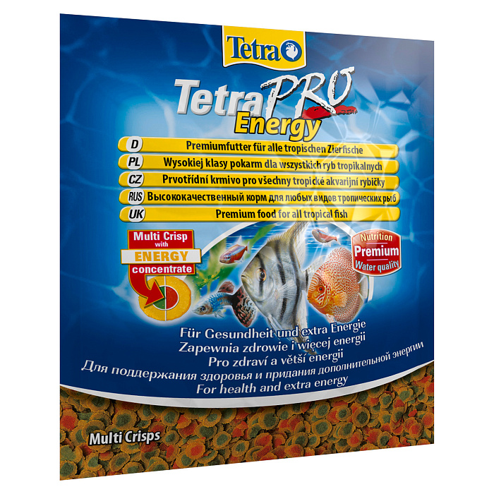 TetraPro Energy Crisps корм-чипсы для всех видов рыб для дополнительной энергии 12 г (sachet)