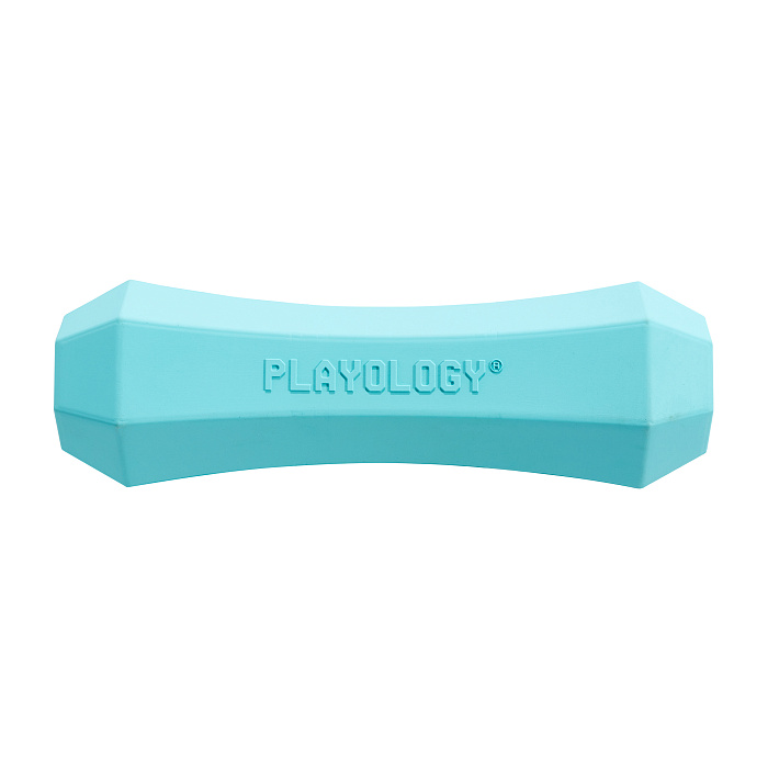 Playology  жевательная палочка SQUEAKY CHEW STICK для собак средних и крупных пород с ароматом арахиса, большая, цвет голубой