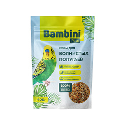 Корм Bambini Pets для волнистых попугайчиков, 400 г