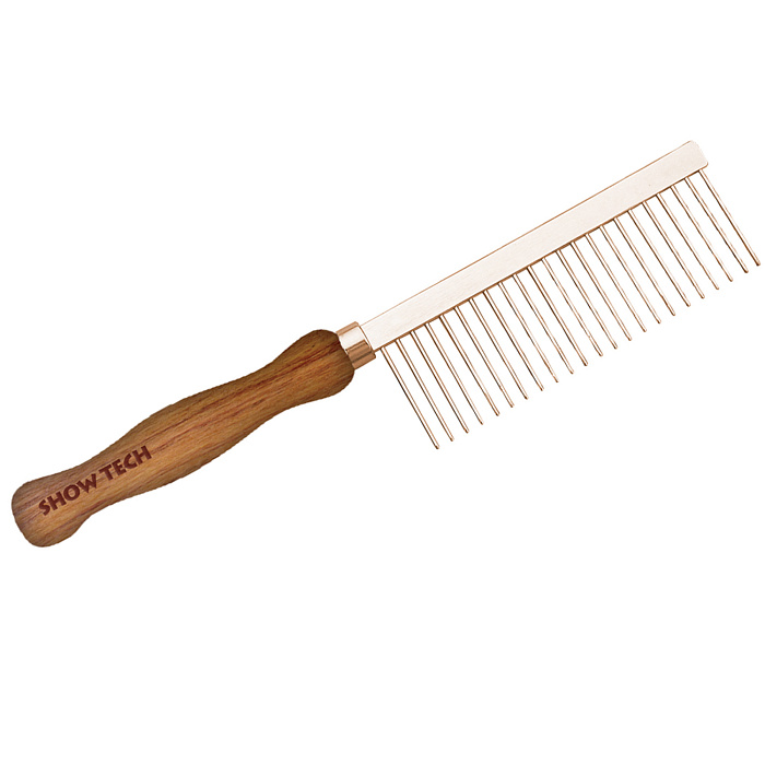 SHOW TECH PRO Wooden Comb расческа 24 см с зубчиками 3,2 мм, частота 4 мм СКИДКА 80%