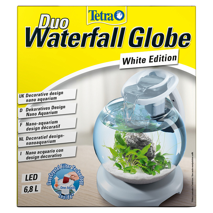 Tetra Cascade Globe Duo Waterfall аквариумный комплекс белый 6,8 л