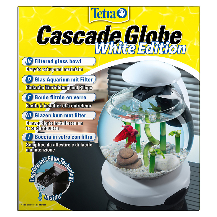 Tetra Cascade Globe White аквариумный комплекс белый 6,8 л