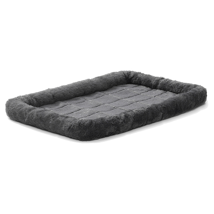 Лежанка MidWest Pet Bed для собак и кошек меховая 61х46 см, серая