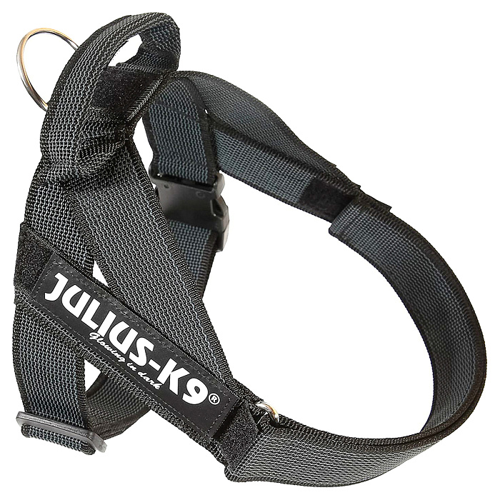 JULIUS-K9 шлейка для собак Ремни Color & Gray IDC® 3 (84-113см / 40-70кг), черный