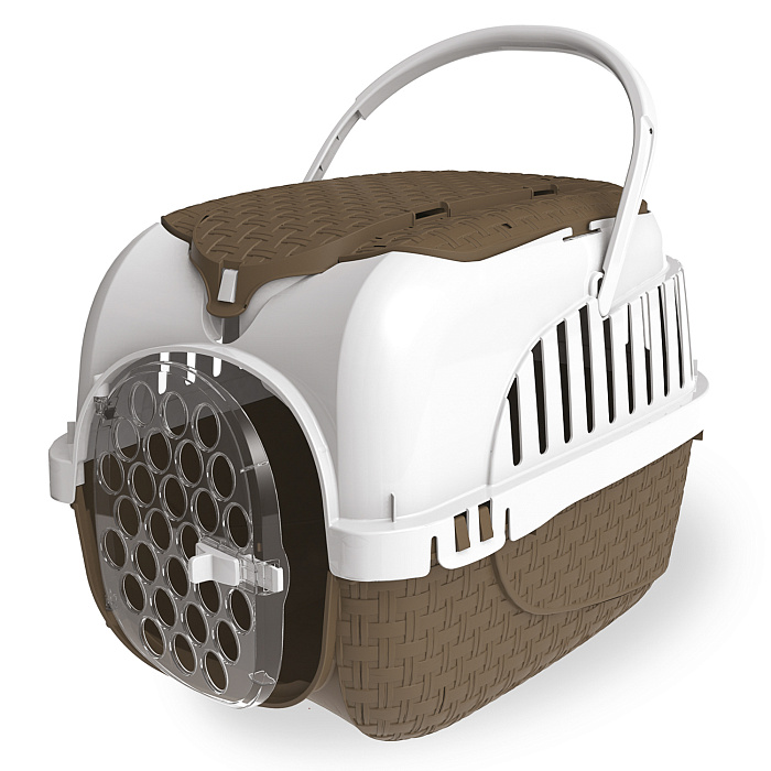 BAMA PET переноска KENNEL TOUR MAXI 59х38х37h см до 12 кг, коричневая СКИДКА 50%