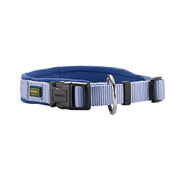 Hunter ошейник для собак Neoprene VP 55-60 см/L-XL, нейлон/неопрен, голубой СКИДКА 40%