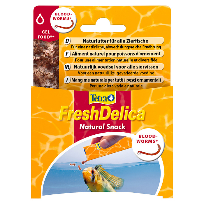 TetraFreshDelica Bloodworms корм мотыль в желе 48 г