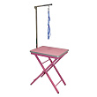 GROOM-X Ringside Table грумерский стол 60x45x73-82см, цвет розовый GROOM-X Ringside Table грумерский стол 60x45x73-82см, цвет розовый