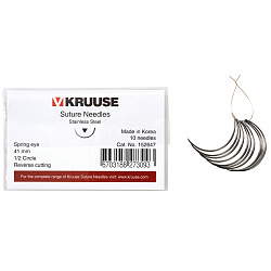 KRUUSE набор режущих хирургических игл 41 мм (1/2) 10 шт. KRUUSE набор режущих хирургических игл 41 мм (1/2) 10 шт.