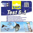 TetraTest 6 в 1 GH/KH/NO2/NO3/pH/Cl полоски для пресной воды 25 шт.