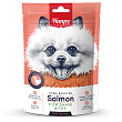Wanpy Dog лакомые кусочки из нежного лосося в форме рыбок 100 г Wanpy Dog лакомые кусочки из нежного лосося в форме рыбок 100 г