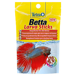 TetraBetta LarvaSticks корм в форме мотыля для петушков и других лабиринтовых рыб 5 г (sachet) TetraBetta LarvaSticks корм в форме мотыля для петушков и других лабиринтовых рыб 5 г (sachet)