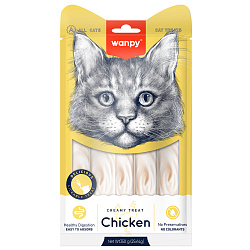 Wanpy Cat Лакомство для кошек "нежное пюре" из курицы 25 шт х14 г Wanpy Cat Лакомство для кошек "нежное пюре" из курицы 25 шт х14 г