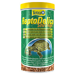 Tetra Repto Delica Shrimps креветки лакомство для водных черепах 1 л