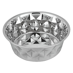 Миска Mr.Kranch из нержавеющей стали Daimond 1,2 л, нескользящее основание Миска Mr.Kranch из нержавеющей стали Daimond 1,2 л, нескользящее основание