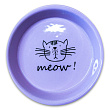 Миска Mr.Kranch керамическая для кошек MEOW! 200 мл сиреневая Миска Mr.Kranch керамическая для кошек MEOW! 200 мл сиреневая