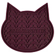 Лизательный коврик Mr.Kranch для медленного поедания силиконовый 12*12 см бордовый на присосках Лизательный коврик Mr.Kranch для медленного поедания силиконовый 12*12 см бордовый на присосках