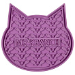 Лизательный коврик Mr.Kranch для медленного поедания силиконовый 12*12 см фиолетовый на присосках Лизательный коврик Mr.Kranch для медленного поедания силиконовый 12*12 см фиолетовый на присосках