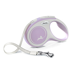 flexi рулетка NEW LINE Comfort XS (до 12 кг) лента 3 м серый/розовый flexi рулетка NEW LINE Comfort XS (до 12 кг) лента 3 м серый/розовый