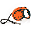 flexi рулетка Xtreme L (до 65 кг) 5 м лента оранжевая