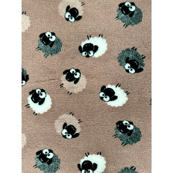 Коврик меховой ProFleece Овечки 1х1,6м беж/черный/белый Коврик меховой ProFleece Овечки 1х1,6м беж/черный/белый