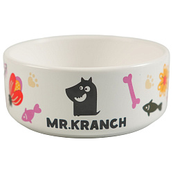 Миска Mr.Kranch керамическая для собак 420 мл Цветы Прованса розовая Миска Mr.Kranch керамическая для собак 420 мл Цветы Прованса розовая
