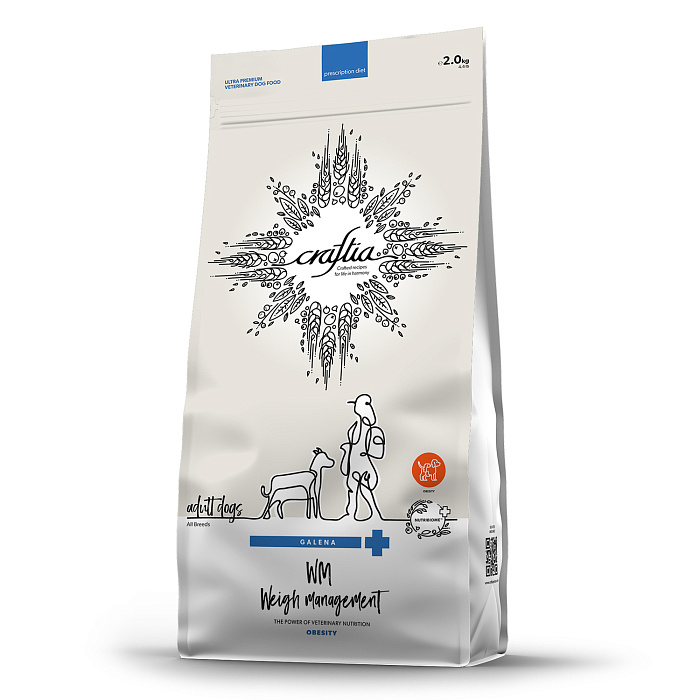 Ветеринарная диета CRAFTIA GALENA DOG WEIGHT MANAGEMENT (Obesity) Вейт Менеджмент (Обесити) для собак при избыточном весе 2 кг
