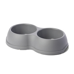 Миска двойная My Pets Solutions ENJOY 7 2x0,25 л серый Миска двойная My Pets Solutions ENJOY 7 2x0,25 л серый